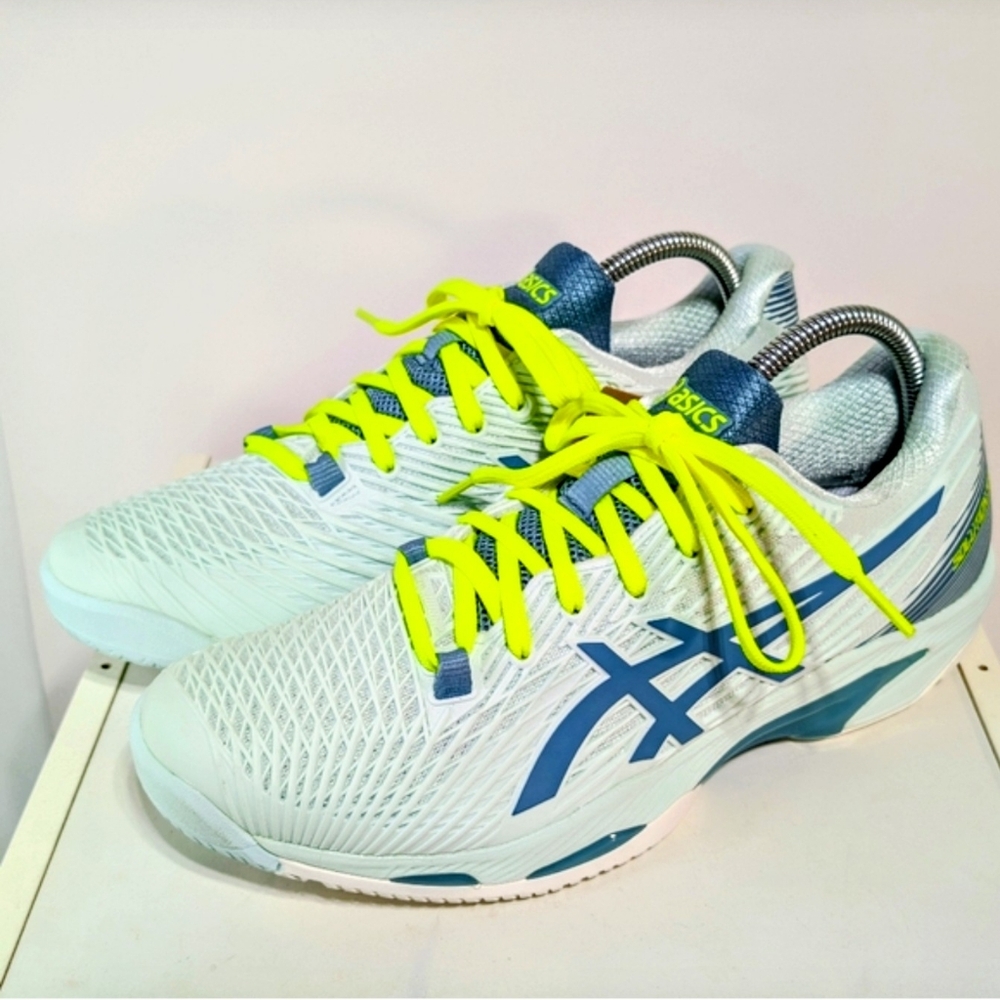 Asics Solutions Speed FF 2 Mint Blue Green Tennis Shoes Women’s Size 9.5 NEW